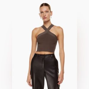 Aritzia Babaton
Sculpt Knit Criss Cross Cropped Tank